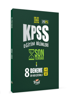 2025 KPSS Eğitim Bilimleri 8 Çözümlü Deneme